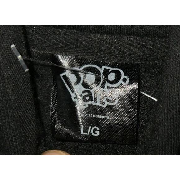 KELLOGGS POP TARTS TOASTED TO PERFECTION BLACK HOODIE SZ MEDIUM NWT DUAL SIDED - Picture 3 of 5